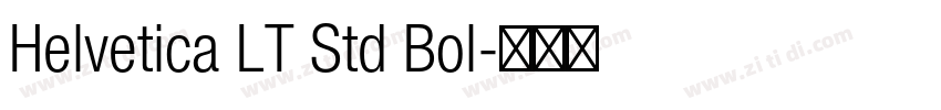Helvetica LT Std Bol字体转换